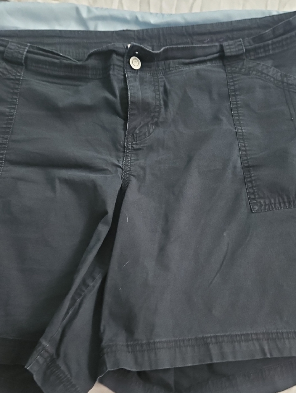 Lane Bryant Black Flat-Front Casual Women's Shorts
